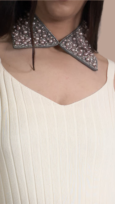 Designer Rose Gold Collar (Neck Accesseries)